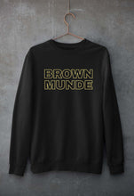 Load image into Gallery viewer, BROWN MUNDE Unisex Sweatshirt for Men/Women-S(40 Inches)-Black-Ektarfa.online
