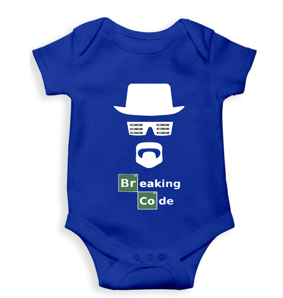 Geek Coder Kids Romper For Baby Boy/Girl-Royal Blue-Ektarfa.online