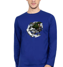 Load image into Gallery viewer, Attack on Titan Full Sleeves T-Shirt for Men-Royal Blue-Ektarfa.online
