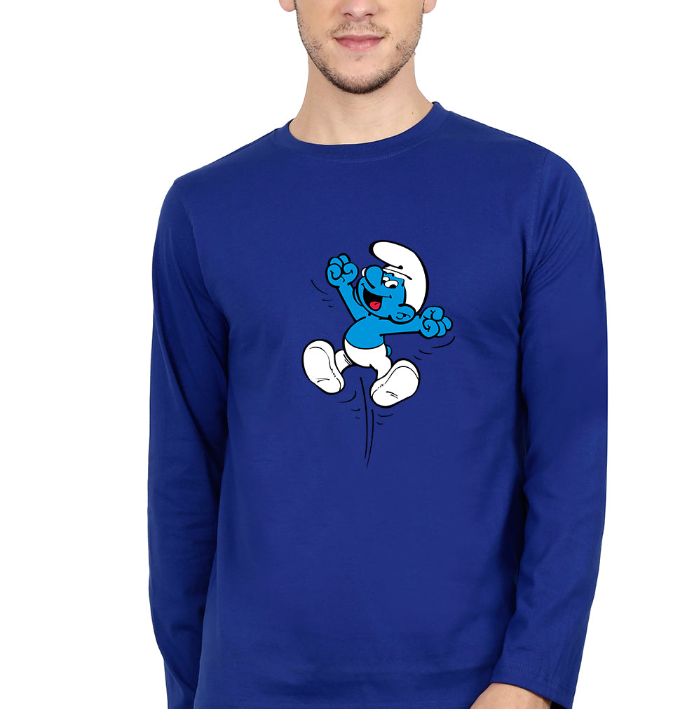 The Smurfs Full Sleeves T-Shirt for Men-Royal Blue-Ektarfa.online