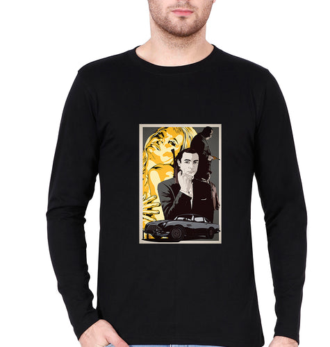 James Bond 007 Full Sleeves T-Shirt for Men-Black-Ektarfa.online