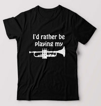 Load image into Gallery viewer, Trumpet Love T-Shirt for Men-Black-Ektarfa.online
