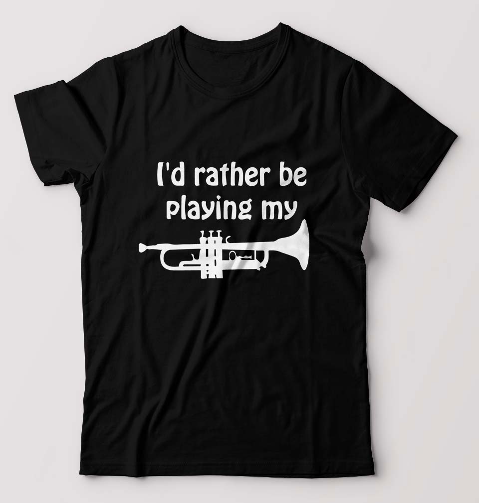 Trumpet Love T-Shirt for Men-Black-Ektarfa.online