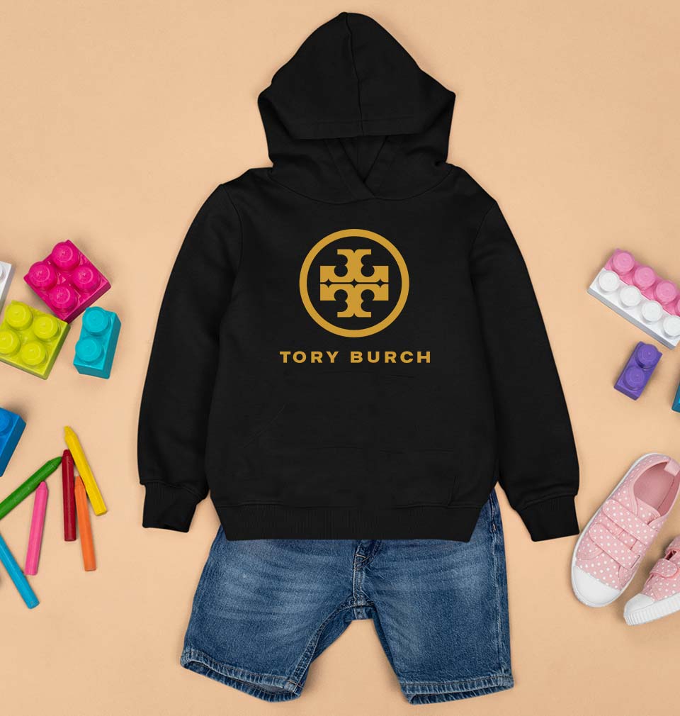 Tory Burch Kids Hoodie for Boy/Girl-0-1 Year(22 Inches)-Black-Ektarfa.online