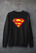 Load image into Gallery viewer, Superman Unisex Sweatshirt for Men/Women-S(40 Inches)-Black-Ektarfa.online
