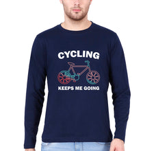 Load image into Gallery viewer, Cycling Full Sleeves T-Shirt for Men-Navy Blue-Ektarfa.online
