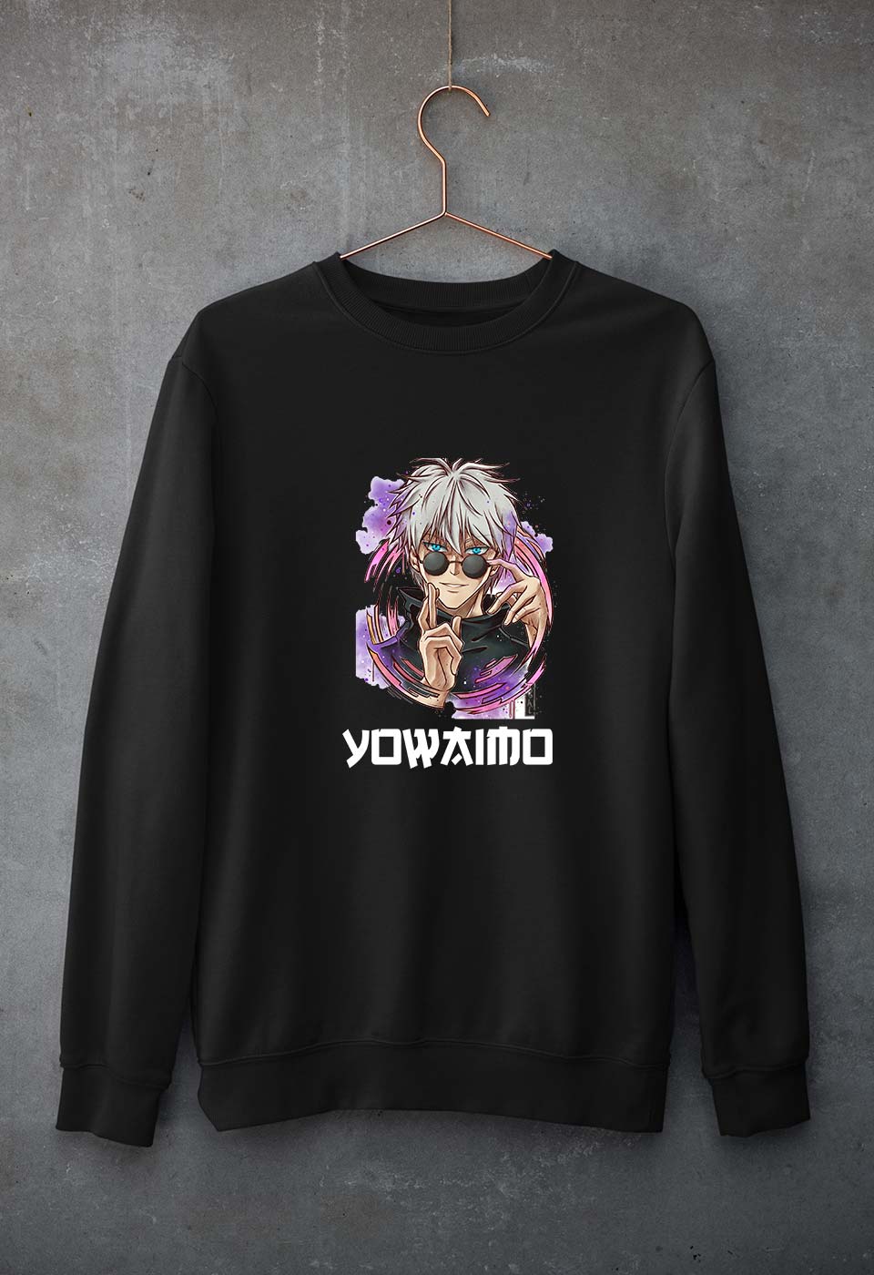 Yowaimo Unisex Sweatshirt for Men/Women-Black-Ektarfa.online
