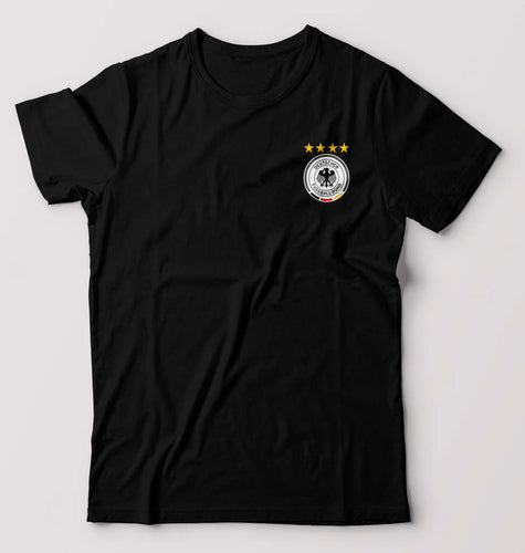Germany Football T-Shirt for Men-S(38 Inches)-Black-Ektarfa.online