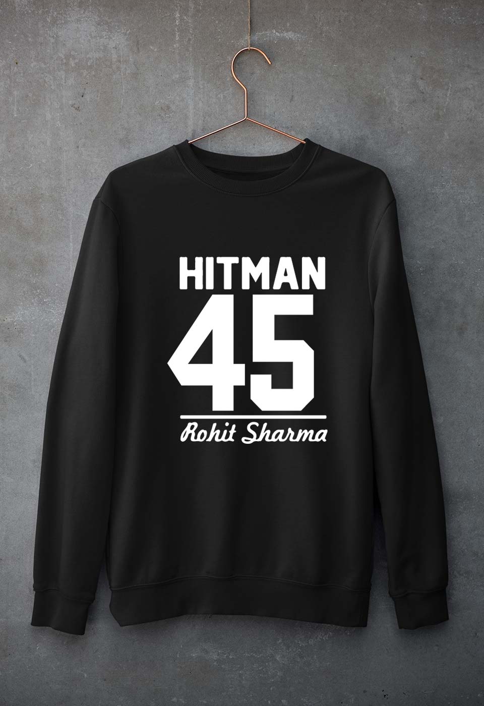 Rohit Sharma Unisex Sweatshirt for Men/Women-Black-Ektarfa.online
