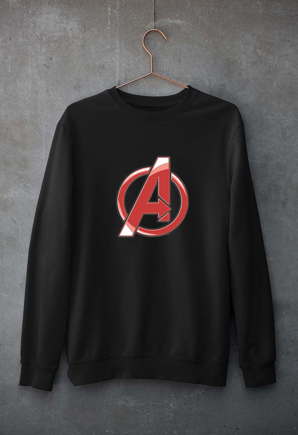 Avengers Unisex Sweatshirt for Men/Women-S(40 Inches)-Black-Ektarfa.online