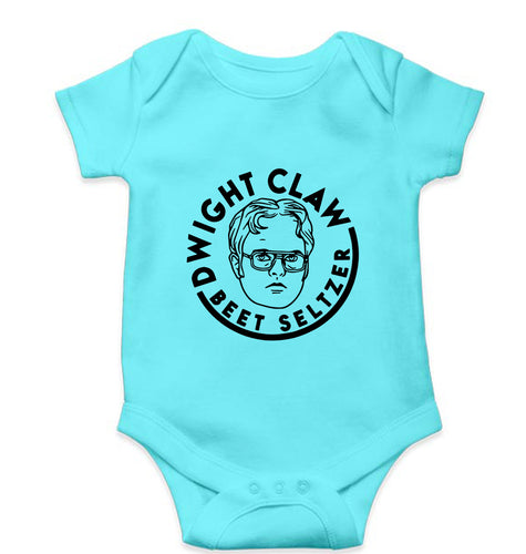 Dwight Schrute Kids Romper For Baby Boy/Girl-0-5 Months(18 Inches)-Skyblue-Ektarfa.online