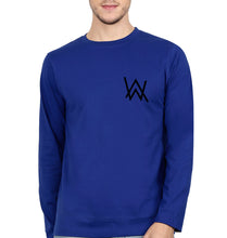 Load image into Gallery viewer, Alan Walker Logo Full Sleeves T-Shirt for Men-Royal Blue-Ektarfa.online
