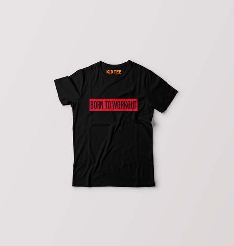 Gym Workout T-Shirt for Boy/Girl-Black-Ektarfa.online
