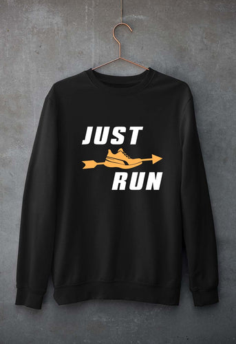 Runner Running Unisex Sweatshirt for Men/Women-Black-Ektarfa.online