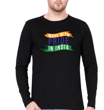 Load image into Gallery viewer, Made in India Full Sleeves T-Shirt for Men-Black-Ektarfa.online
