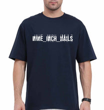 Load image into Gallery viewer, Nine Inch Nails Oversized T-Shirt for Men-Navy Blue-Ektarfa.online
