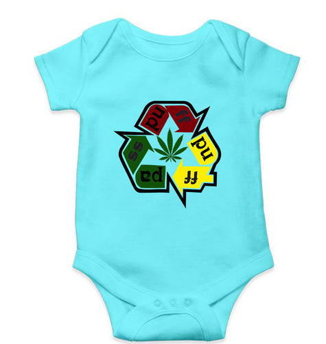 Weed Kids Romper For Baby Boy/Girl-Sky Blue-Ektarfa.online