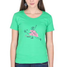 Load image into Gallery viewer, Saina Nehwal T-Shirt for Women-Flag Green-Ektarfa.online
