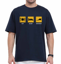 Load image into Gallery viewer, Snooker Oversized T-Shirt for Men-Navy Blue-Ektarfa.online
