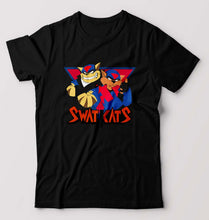 Load image into Gallery viewer, Swat Kats T-Shirt for Men-S(38 Inches)-Black-Ektarfa.online
