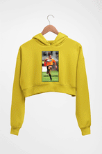 Load image into Gallery viewer, David Campese Crop HOODIE FOR WOMEN-Mustard Yellow-Ektarfa.online
