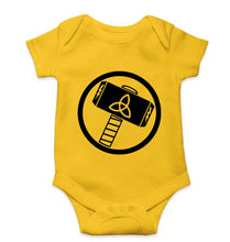 Load image into Gallery viewer, Thor Superhero Kids Romper For Baby Boy/Girl-0-5 Months(18 Inches)-Yellow-Ektarfa.online
