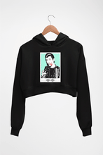 Load image into Gallery viewer, Arctic Monkeys Crop HOODIE FOR WOMEN-Black-Ektarfa.online

