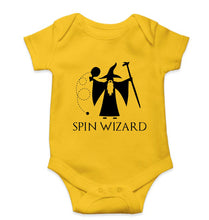 Load image into Gallery viewer, Table Tennis (TT) Wizard Kids Romper For Baby Boy/Girl-0-5 Months(18 Inches)-Mustard Yellow-Ektarfa.online
