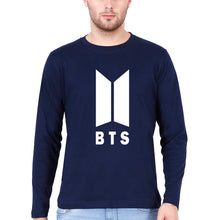 Load image into Gallery viewer, BTS Full Sleeves T-Shirt for Men-Navy Blue-Ektarfa.online
