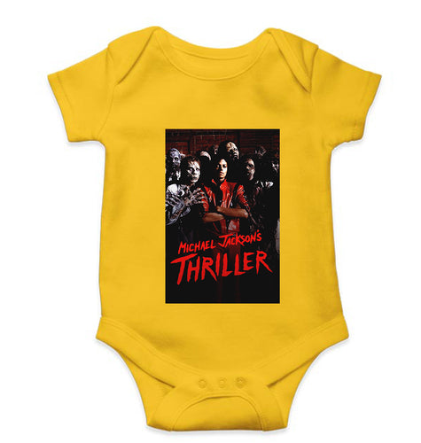 Thriller Kids Romper For Baby Boy/Girl-0-5 Months(18 Inches)-Yellow-Ektarfa.online