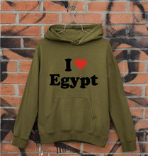 Load image into Gallery viewer, I Love Egypt Unisex Hoodie for Men/Women-Olive Green-Ektarfa.online
