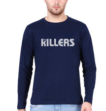 Load image into Gallery viewer, The Killers Full Sleeves T-Shirt for Men-S(38 Inches)-Navy Blue-Ektarfa.online
