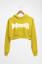 Load image into Gallery viewer, Vetements Crop HOODIE FOR WOMEN-Mustard Yellow-Ektarfa.online
