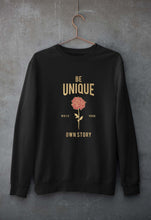 Load image into Gallery viewer, Be Unique Unisex Sweatshirt for Men/Women-S(40 Inches)-Black-Ektarfa.online
