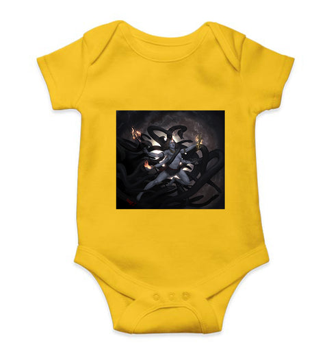 Mahakal Mahadev Bholenath Shiva Shivji Kids Romper For Baby Boy/Girl-0-5 Months(18 Inches)-Yellow-Ektarfa.online