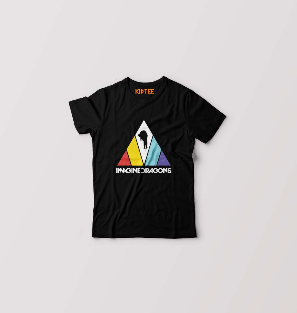 Imagine Dragons Funny Kids T-Shirt for Boy/Girl-0-1 Year(20 Inches)-Black-Ektarfa.online