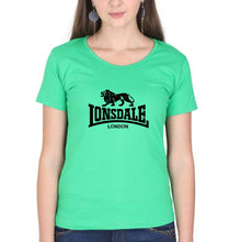 Load image into Gallery viewer, Lonsdale T-Shirt for Women-XS(32 Inches)-Flag Green-Ektarfa.online
