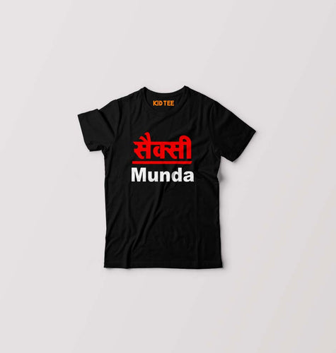 Sexy Munda Kids T-Shirt for Boy/Girl-Black-Ektarfa.online