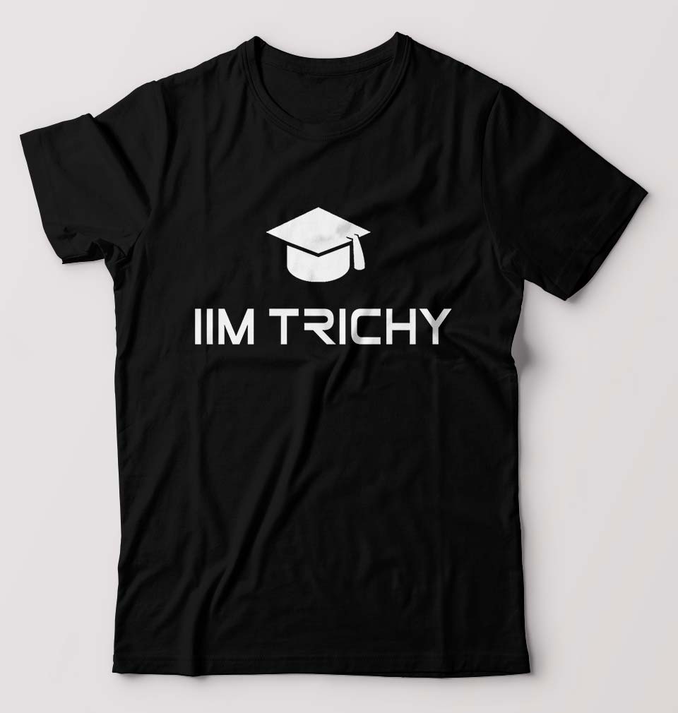 IIM Trichy T-Shirt for Men-S(38 Inches)-Black-Ektarfa.online