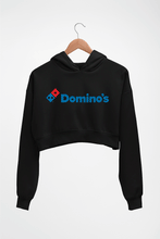 Load image into Gallery viewer, Domino&#39;s Crop HOODIE FOR WOMEN-Black-Ektarfa.online
