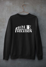 Load image into Gallery viewer, Drummer Evolution Unisex Sweatshirt for Men/Women-Black-Ektarfa.online
