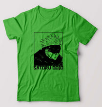 Load image into Gallery viewer, Gojo Satoru Anime T-Shirt for Men-S(38 Inches)-flag green-Ektarfa.online
