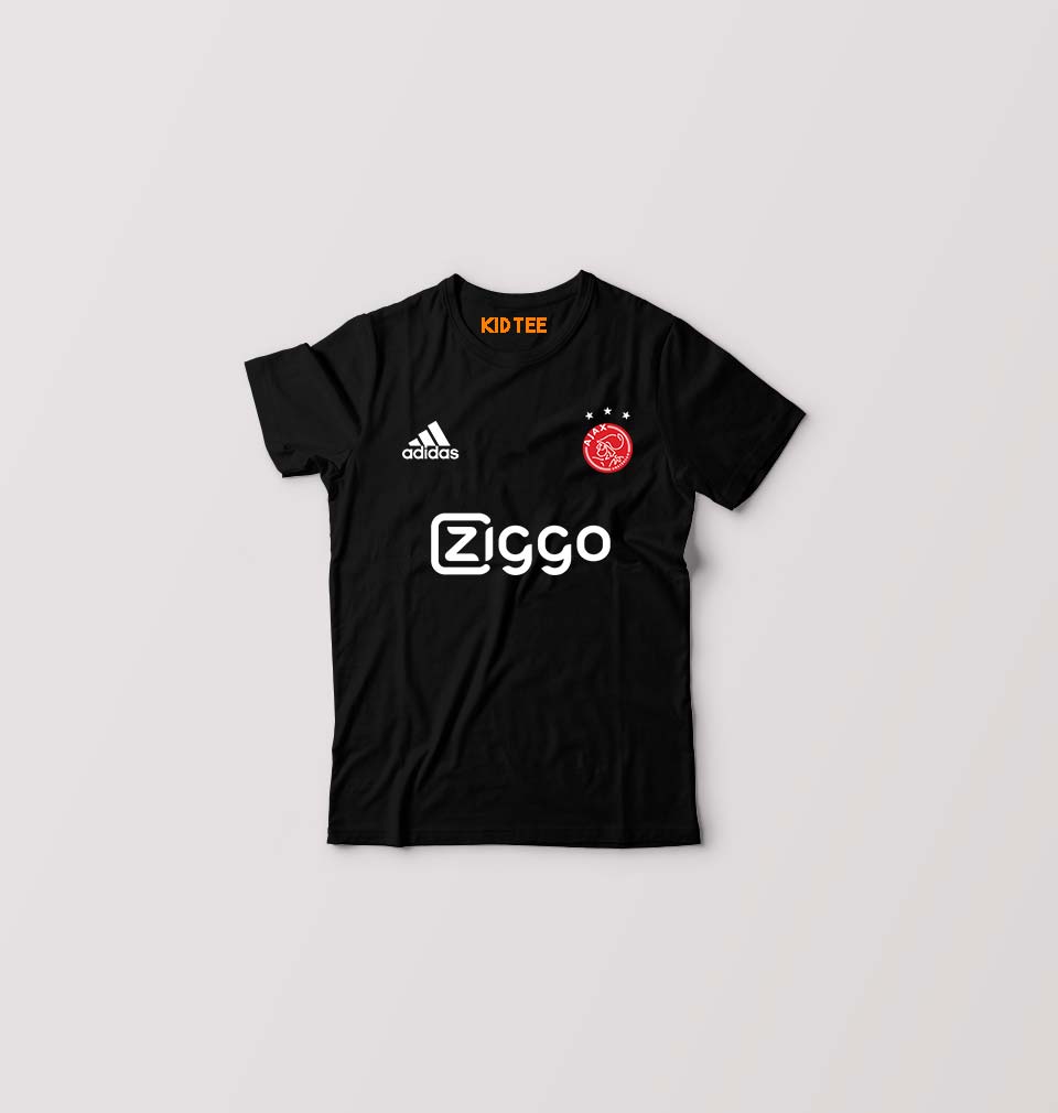 Ajax 2021-22 Kids T-Shirt for Boy/Girl-Black-Ektarfa.online