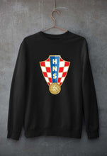 Load image into Gallery viewer, Croatia Football Unisex Sweatshirt for Men/Women-Black-Ektarfa.online
