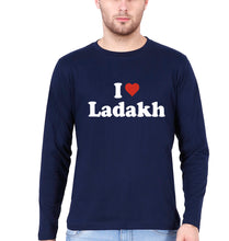 Load image into Gallery viewer, I Love Ladakh Full Sleeves T-Shirt for Men-Navy Blue-Ektarfa.online
