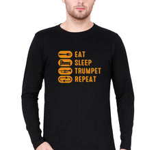 Load image into Gallery viewer, Trumpet Full Sleeves T-Shirt for Men-Black-Ektarfa.online
