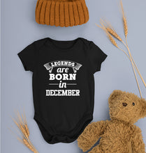 Load image into Gallery viewer, Legends are Born in December Kids Romper For Baby Boy/Girl-0-5 Months(18 Inches)-Black-Ektarfa.online
