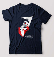 Load image into Gallery viewer, Morbious T-Shirt for Men-S(38 Inches)-Navy Blue-Ektarfa.online
