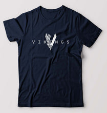 Load image into Gallery viewer, Vikings T-Shirt for Men-Navy Blue-Ektarfa.online

