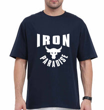 Load image into Gallery viewer, Iron Paradise Oversized T-Shirt for Men-Navy Blue-Ektarfa.online
